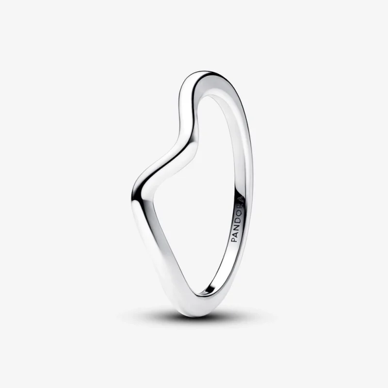 (image for) Pandora Polished Wave Ring - 193095C00 - Product Image