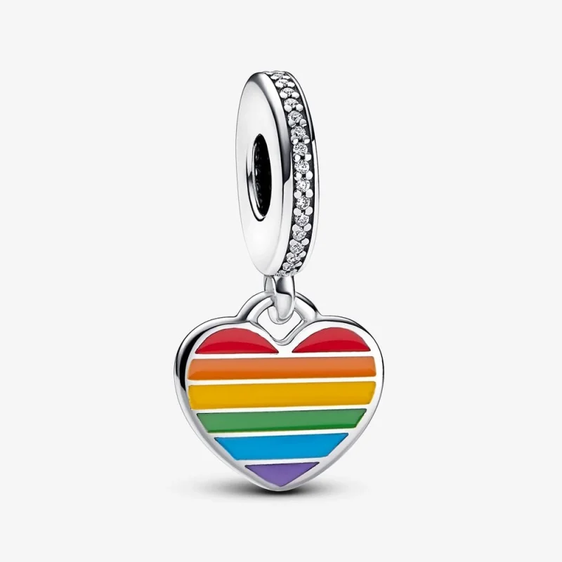 (image for) Pandora Pride Rainbow Heart Dangle Charm - 792017CZ_E029 - Product Image