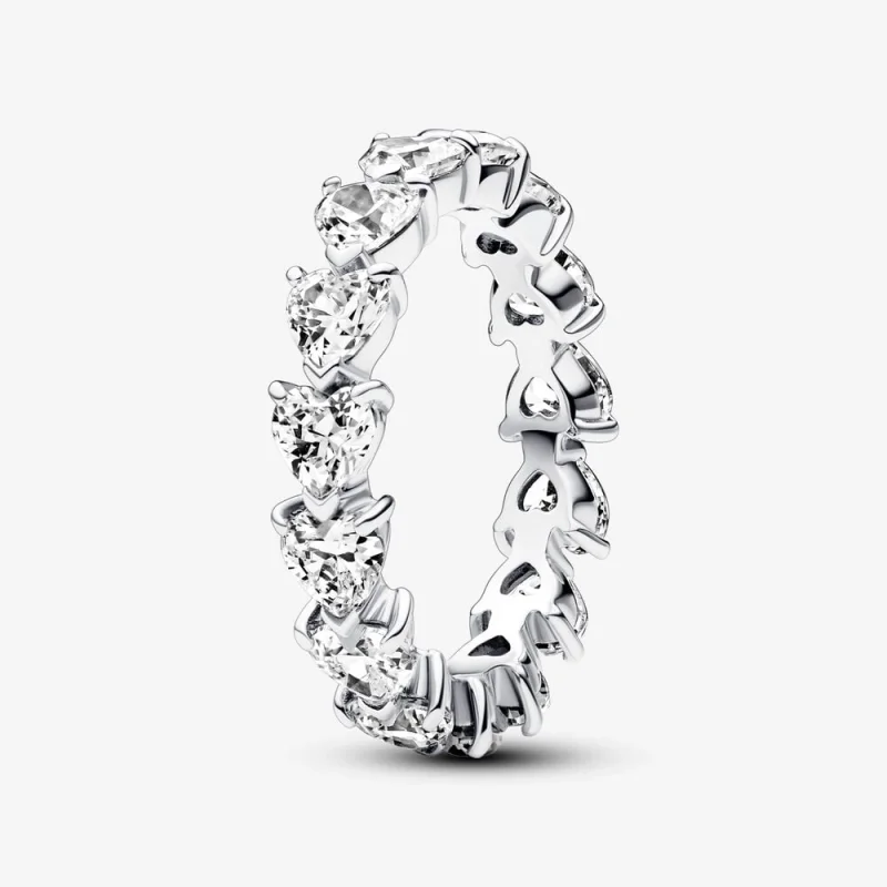 (image for) Pandora Row of Hearts Eternity Ring - 193103C01 - Product Image