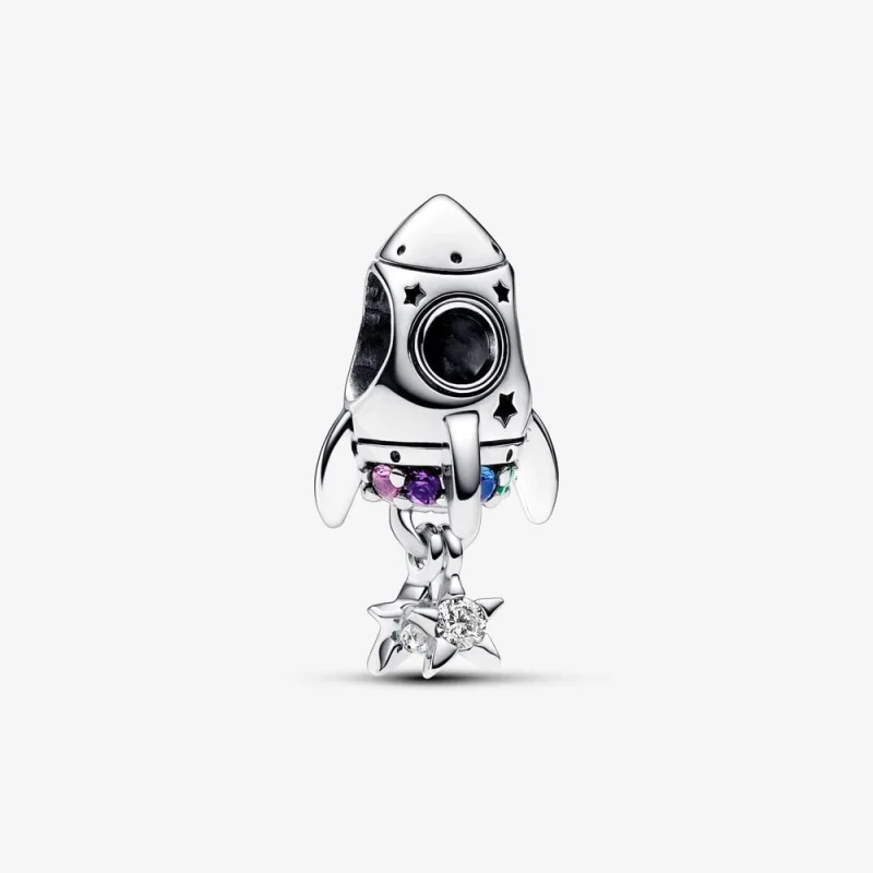 (image for) Pandora Space Love Rocket Charm - 792831C01 - Product Image