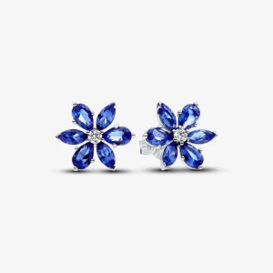 (image for) Pandora Sparkling Blue Herbarium Cluster Stud Earrings - 292407C01