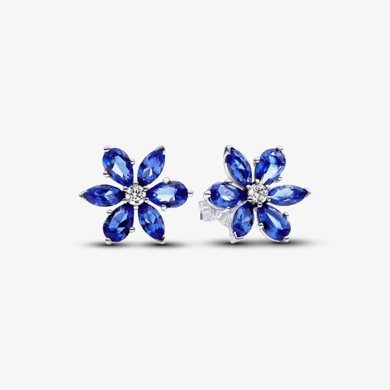 (image for) Pandora Sparkling Blue Herbarium Cluster Stud Earrings - 292407C01 - Product Image