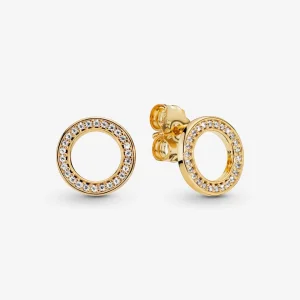 (image for) Pandora Sparkling Circle Stud Earrings - 268649C01