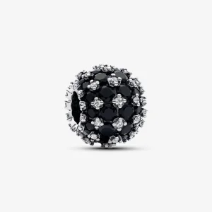 (image for) Pandora Sparkling Pavé Round Black Charm - 792630C04