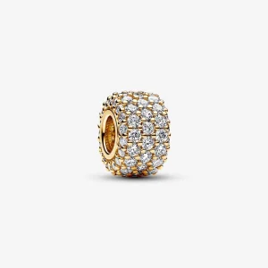 (image for) Pandora Sparkling Pavé Triple-row Charm - 762820C01