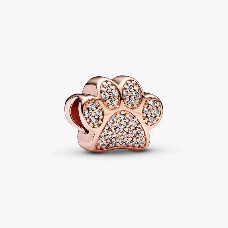 (image for) Pandora Sparkling Paw Print Charm - 781714C01 - Product Image