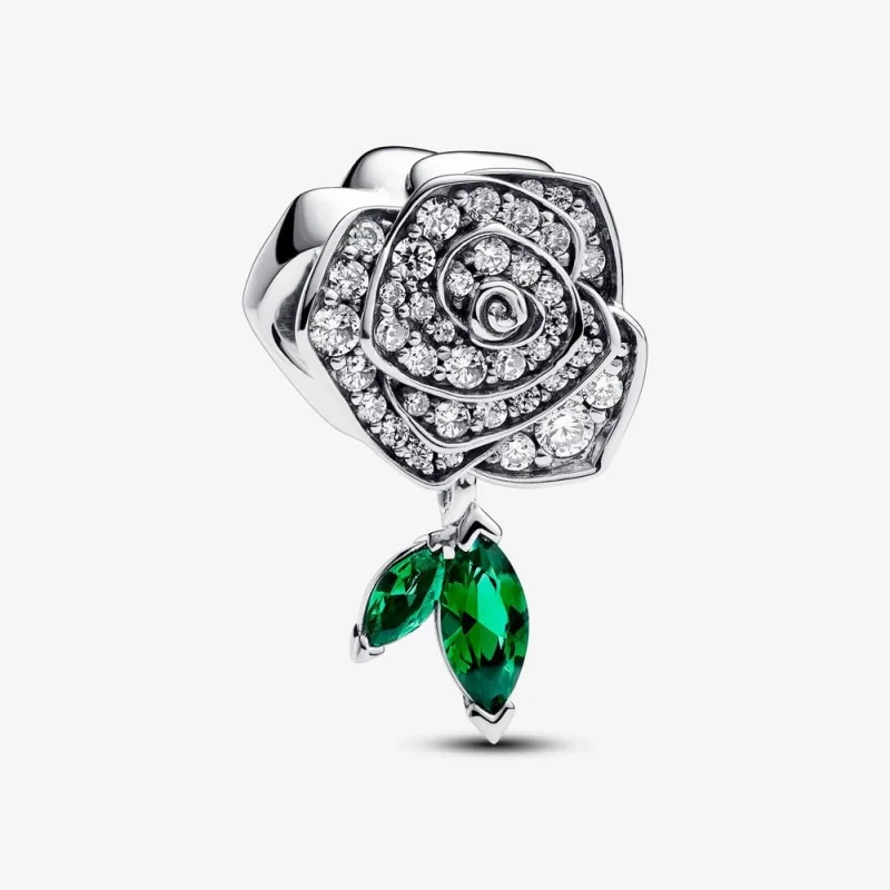 (image for) Pandora Sparkling Rose in Bloom Charm - 793201C01 - Product Image