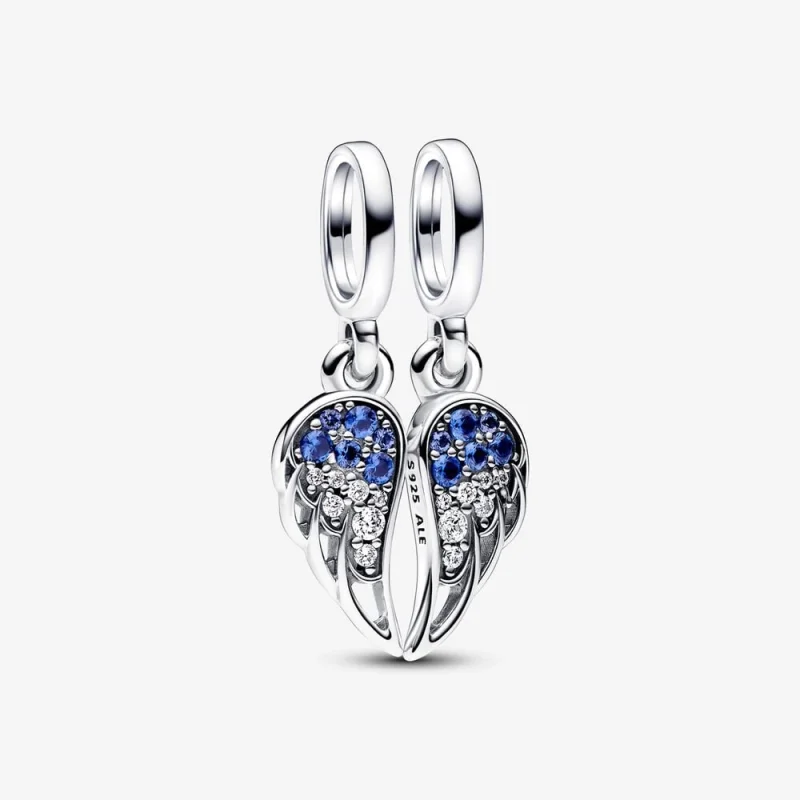 (image for) Pandora Sparkling Splitable Angel Wings Dangle Charm - 792821C01 - Product Image