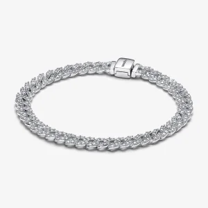 (image for) Pandora Timeless Pavé Cuban Chain Bracelet - 593008C01