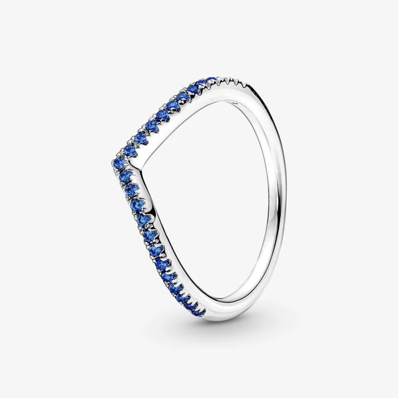 (image for) Pandora Timeless Wish Sparkling Blue Ring - 196316C02 - Product Image