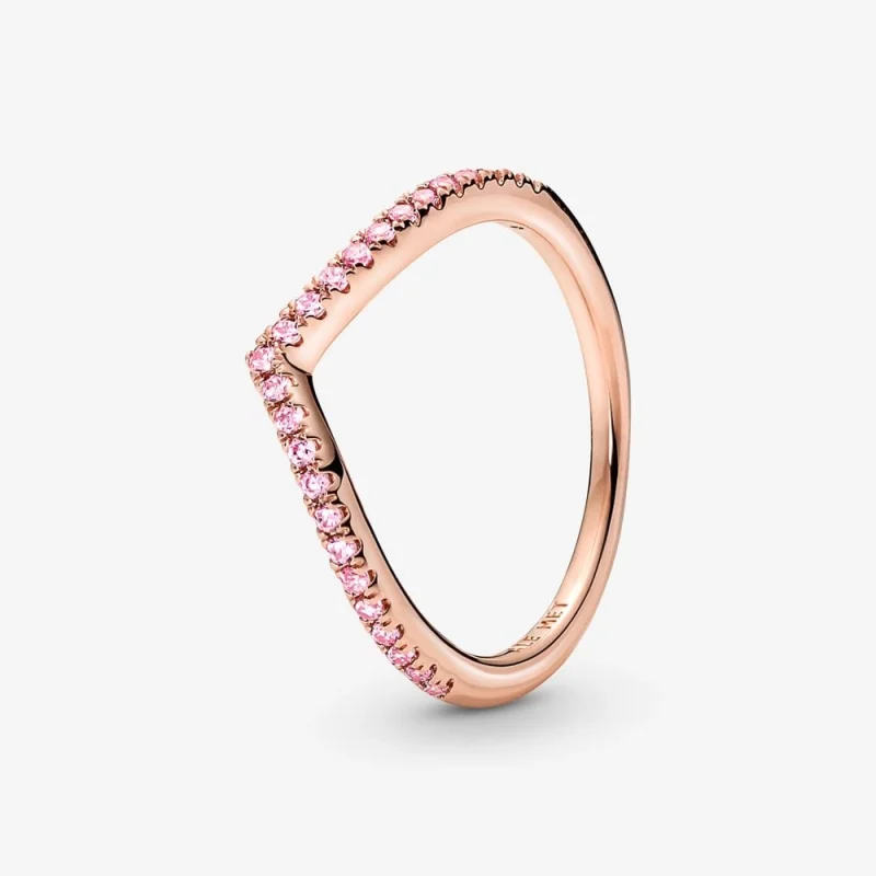 (image for) Pandora Timeless Wish Sparkling Pink Ring - 186316C02 - Product Image