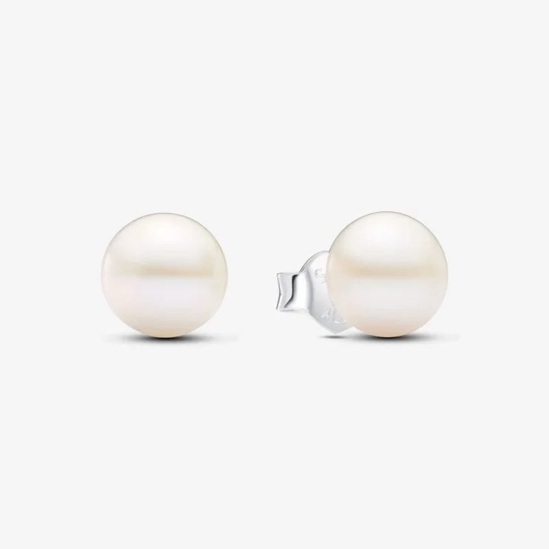 (image for) Pandora Treated Freshwater Cultured Pearl 7mm Stud Earrings - 293169C01 - Product Image