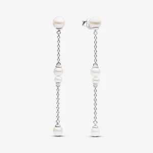 (image for) Pandora Treated Freshwater Cultured Pearl Drop Earrings - 293152C01