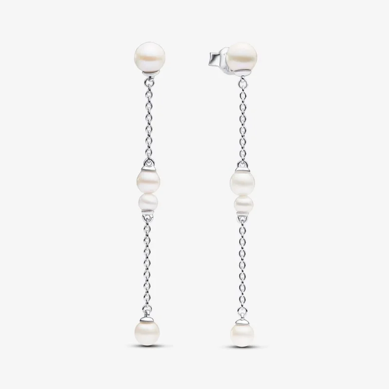 (image for) Pandora Treated Freshwater Cultured Pearl Drop Earrings - 293152C01 - Product Image