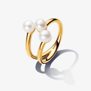 (image for) Pandora Treated Freshwater Cultured Pearl Open Ring - 163285C01