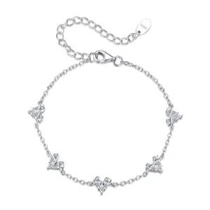 (image for) PANDORA Style Sparkling Cubic Zirconia Heart Chain Bracelet - BSB227