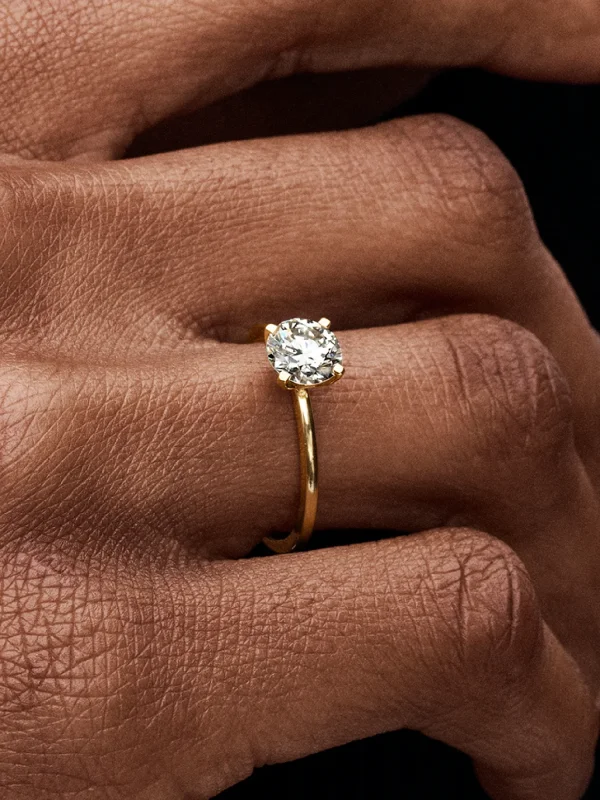 (image for) Pandora Era 14k Gold Lab-grown Diamond Ring - 152896C01 - View 2