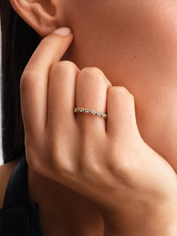 (image for) Pandora Era Bezel Lab-Grown Diamond Eternity Ring - 153728C01 - View 3
