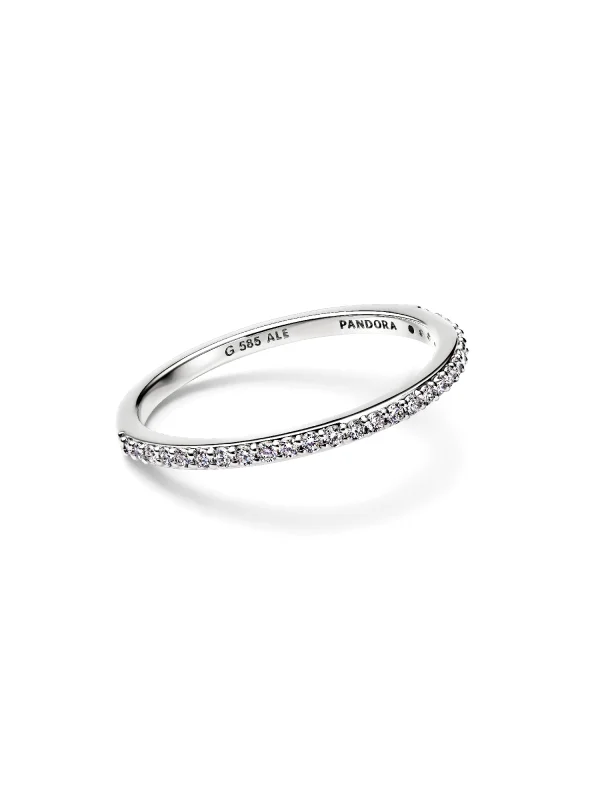 (image for) Pandora Era Lab-Grown Diamond Half Eternity Pavé Band Ring - 154003C01 - View 4