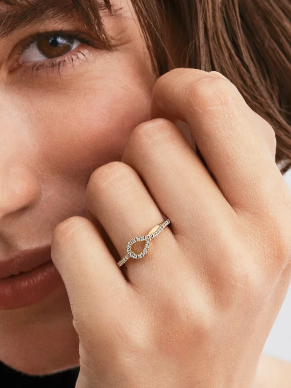 (image for) Pandora Infinite Lab-grown Diamond Pavé Ring - 154158C01 - View 2