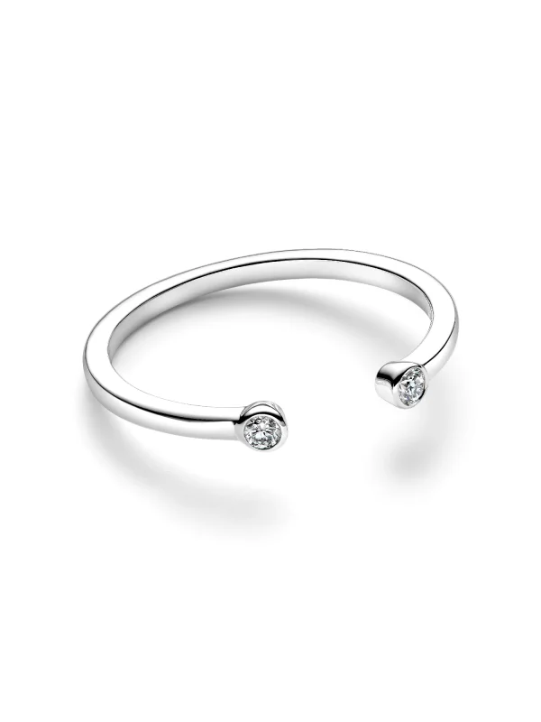 (image for) Pandora Era Lab-Grown Diamond Open Ring - 154447C01 - View 3