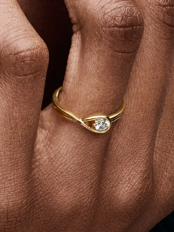 (image for) Pandora Infinite 14k Gold Lab-grown Diamond Ring - 159443C01 - View 2