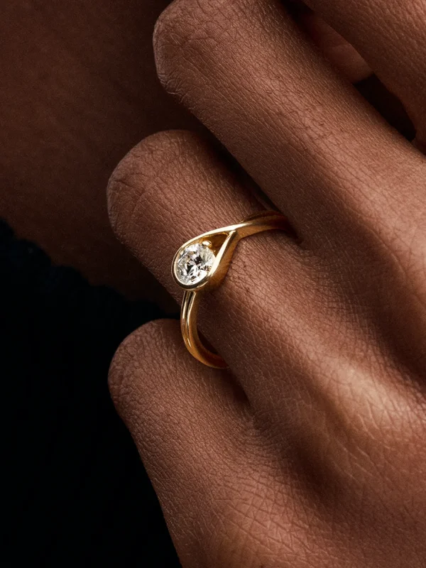 (image for) Pandora Infinite 14k Gold Lab-grown Diamond Ring - 159446C01 - View 2