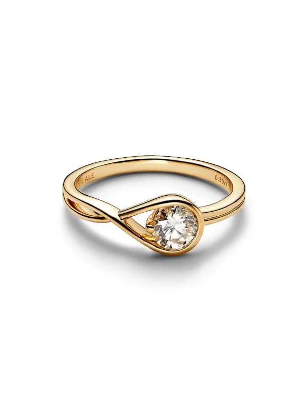(image for) Pandora Infinite 14k Gold Lab-grown Diamond Ring - 159446C01 - View 3