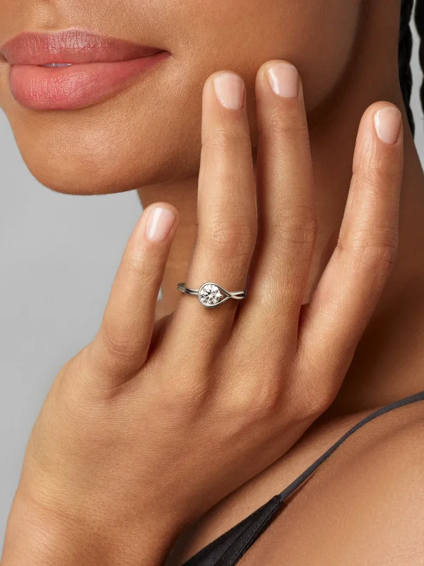 (image for) Pandora Infinite 14k White Gold Lab-grown Diamond Ring - 159449C01 - View 3