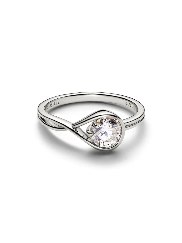 (image for) Pandora Infinite 14k White Gold Lab-grown Diamond Ring - 159449C01 - View 5