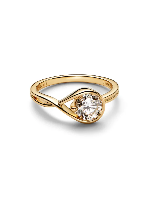 (image for) Pandora Infinite 14k Gold Lab-grown Diamond Ring - 159450C01 - View 3