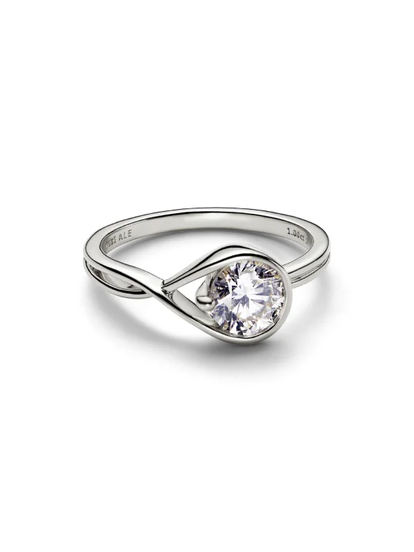(image for) Pandora Infinite 14k White Gold Lab-grown Diamond Ring - 159451C01 - View 6