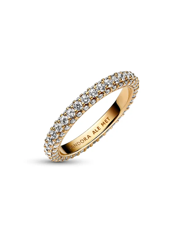 (image for) PANDORA Timeless Ring 162627C01 | 14k Gold Plating - View 4