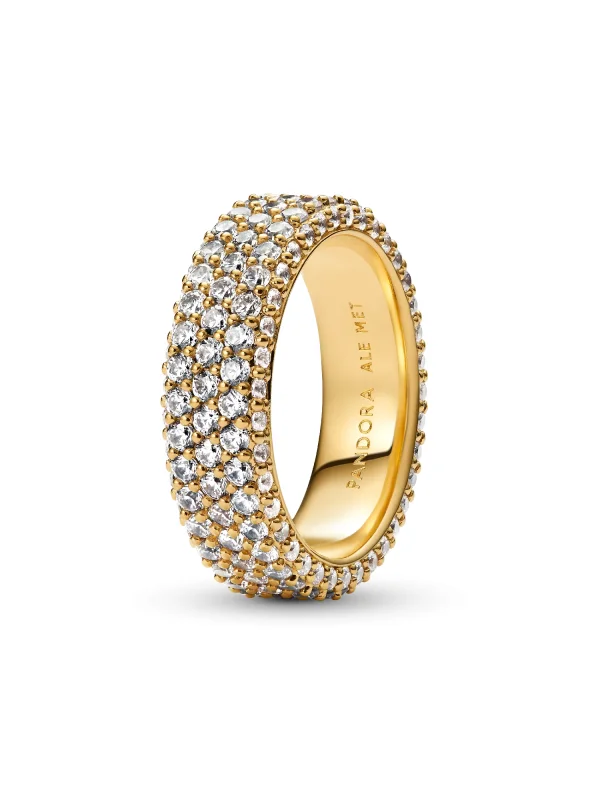(image for) Pandora Timeless Pavé Triple-row Ring - 162634C01 - View 2