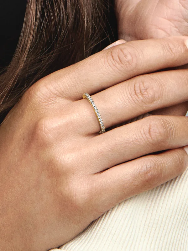 (image for) Pandora Sparkling Band Ring - 162999C01 - View 2