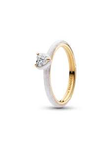 (image for) Pandora White Chakra Heart Ring - 163088C01