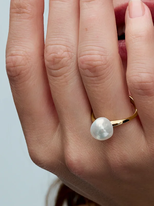 (image for) Pandora Baroque Treated Freshwater Cultured Pearl Ring - 163293C01 - View 2