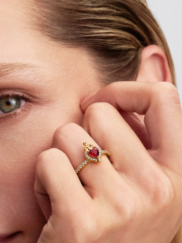 (image for) PANDORA Queen Ring 163422C01 | Evil Queen Crystal Ring - View 2