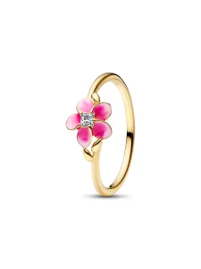(image for) PANDORA Moana Ring 163844C01 | 14k Gold-Plated Flower