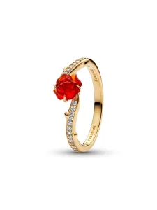 (image for) PANDORA Disney Beauty and the Beast Rose Ring 163984C01