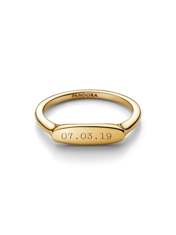 (image for) Pandora Engravable Bar Ring - 163986C00 - View 4
