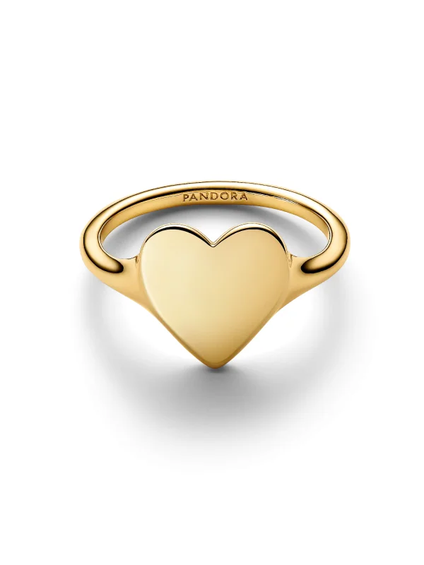 (image for) Pandora Engravable Heart Ring - 163988C00 - View 6
