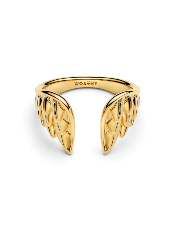 (image for) Pandora Marvel Thor Wings Open Ring - 164222C00 - View 3