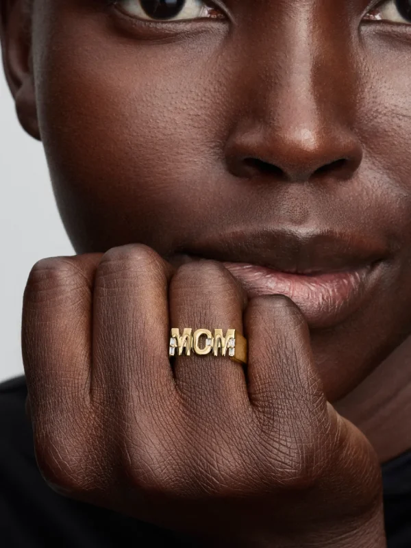 (image for) Pandora Mom Signet Ring - 164460C01 - View 2