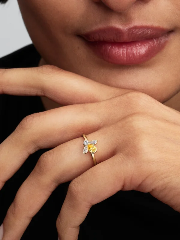 (image for) Pandora Honey Bee Ring - 164562C01 - View 2