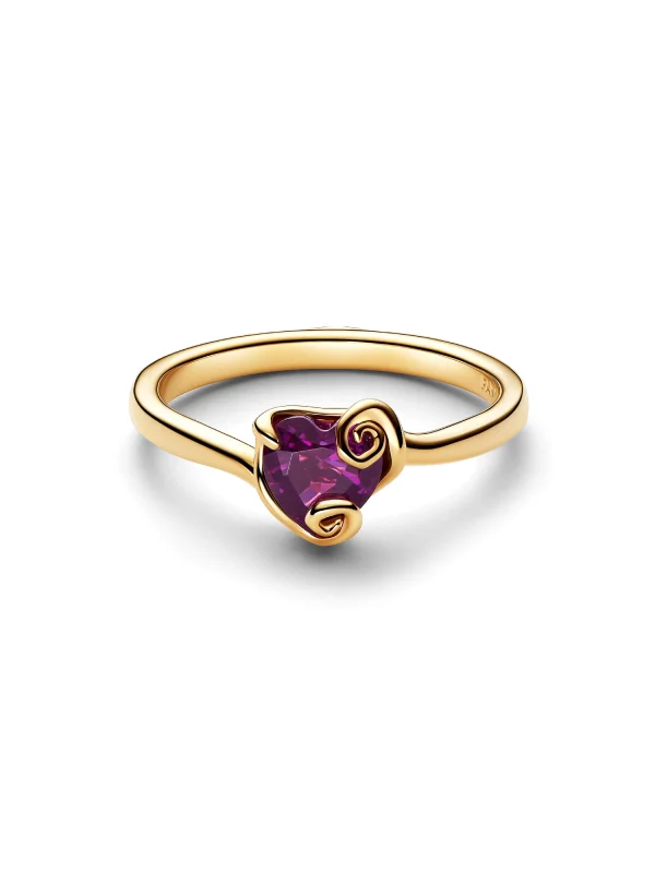 (image for) Pandora Disney The Nightmare Before Christmas Sally Purple Heart Ring - 164734C0 - View 3