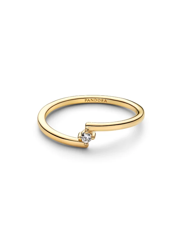 (image for) Pandora Split Solitaire Ring - 165110C01 - View 4