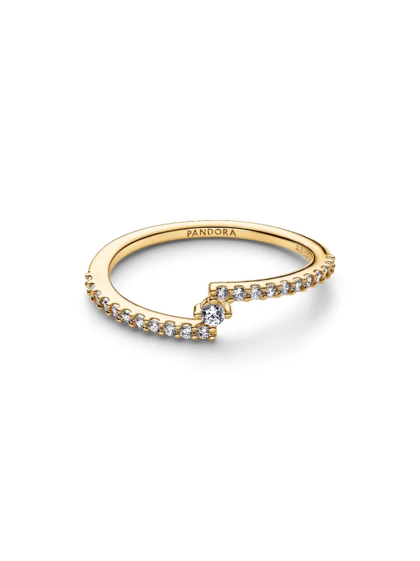 (image for) Pandora Sparkling Split Pavé Ring - 165111C01 - View 4