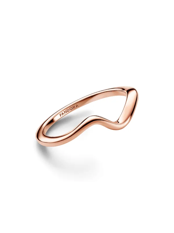 (image for) Pandora Polished Wave Ring - 183095C00 - View 4
