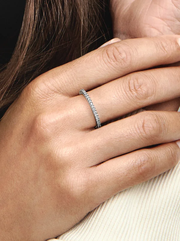 (image for) Pandora Sparkling Band Ring - 192999C01 - View 2